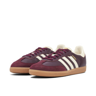 Buty Adidas Samba OG Maroon Gold Metallic Bordowe - ID0477