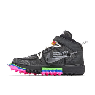 Czarne Buty Nike Air Force 1 Mid Off-White Black - DO6290-001