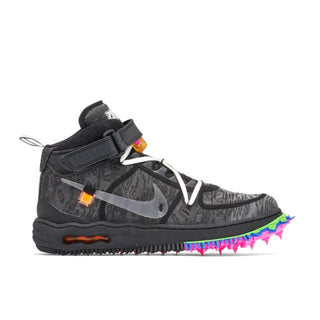 Czarne Buty Nike Air Force 1 Mid Off-White Black - DO6290-001