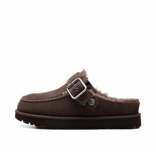 Brązowe UGG Goldenstar Evelina Clog Burnt Cedar - 1180251-BCDR