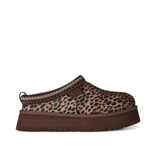 Brązowe UGG Tazz Caspian Slipper Burnt Cedar W panterkę - 1178430-BCDR