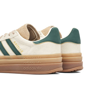 Buty Adidas Gazelle Bold Magic Beige Collegiate Green beżowe ID7056