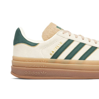 Buty Adidas Gazelle Bold Magic Beige Collegiate Green beżowe ID7056