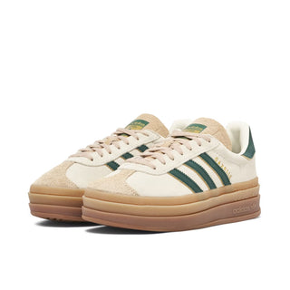 Buty Adidas Gazelle Bold Magic Beige Collegiate Green beżowe ID7056