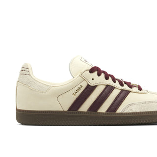 Buty Adidas Samba OG Wonder White Maroon Beżowe IG1987