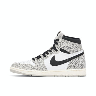 Buty Air Jordan 1 High White Cement Białe