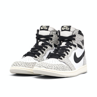 Buty Air Jordan 1 High White Cement Białe