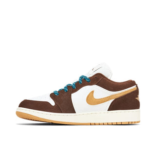 Buty Air Jordan 1 Low Cacao Wow Brązowe Białe - FB2216-200