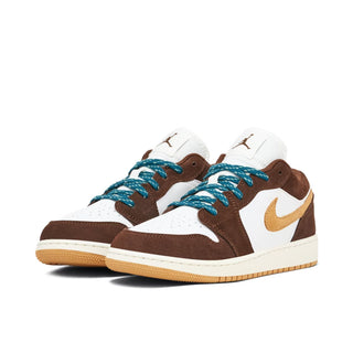 Buty Air Jordan 1 Low Cacao Wow Brązowe Białe - FB2216-200