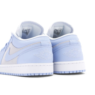 Air Jordan 1 Low Football Grey Aluminum Niebieskie