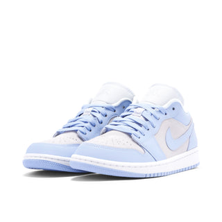 Air Jordan 1 Low Football Grey Aluminum Niebieskie