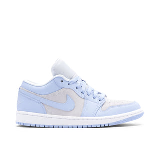 Air Jordan 1 Low Football Grey Aluminum Niebieskie