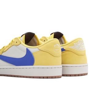 Buty Air Jordan 1 Low Travis Scott Canary żółto białe