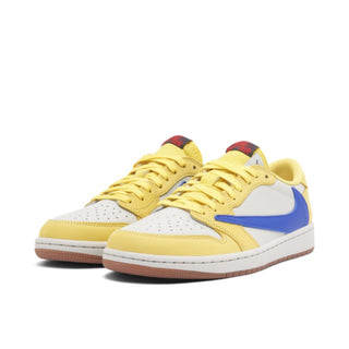 Buty Air Jordan 1 Low Travis Scott Canary żółto białe