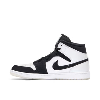 Air Jordan 1 Mid Diamond Shorts Biało Czarne