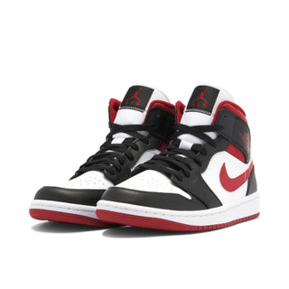 Air Jordan 1 Mid Gym Red Black White Czerwono Białe