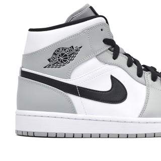 Buty Air Jordan 1 Mid Light Smoke Grey Anthracite Szare - 554724-092