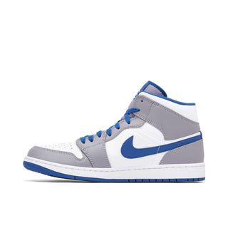 Air Jordan 1 Mid True Blue Szaro Niebieskie