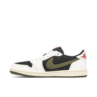 Buty Air Jordan 1 Low Travis Scott Olive Oliwkowo Czarno Białe