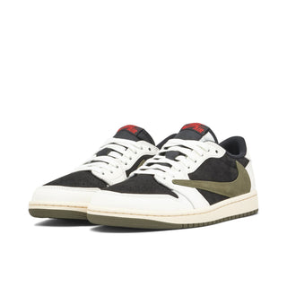 Buty Air Jordan 1 Low Travis Scott Olive Oliwkowo Czarno Białe