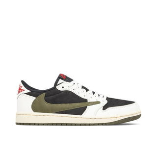 Buty Air Jordan 1 Low Travis Scott Olive Oliwkowo Czarno Białe