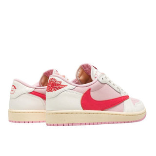 Różowe Buty Air Jordan 1 Retro Low Travis Scott Sail Tropical Pink - IQ7604-101
