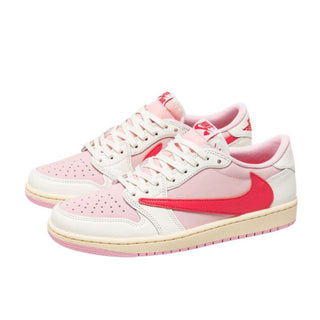 Różowe Buty Air Jordan 1 Retro Low Travis Scott Sail Tropical Pink - IQ7604-101