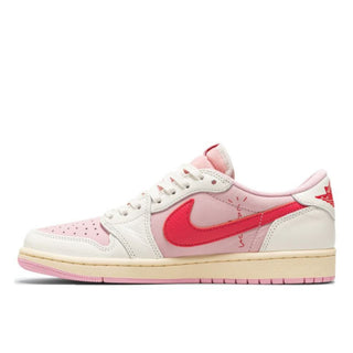 Różowe Buty Air Jordan 1 Retro Low Travis Scott Sail Tropical Pink - IQ7604-101