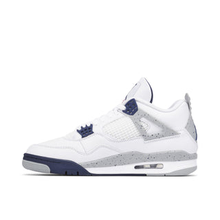 Buty Air Jordan 4 White Midnight Navy Biało Niebieskie