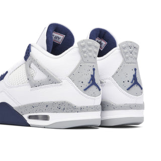 Buty Air Jordan 4 White Midnight Navy Biało Niebieskie