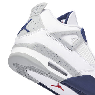 Buty Air Jordan 4 White Midnight Navy Biało Niebieskie