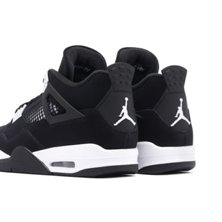 Buty Air Jordan 4 Retro White Thunder biało czarne