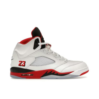Jordan 5 Retro Fire Red Black Tongue